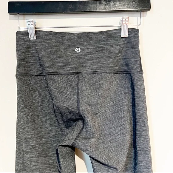 Lululemon Wunder Under Hi-Rise Brushed Full-On Luxtreme 25” Heathered Black - Picture 8 of 9